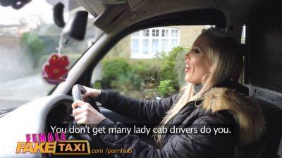 Rebecca More - British babe Rebecca More dominates and punishes her fake taxi driver in HD - sexu.com - Britain