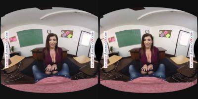 Sara Jay - Virtual Reality Teacher's assistant satisfies Professor Sara Jay's kinky needs - sexu.com